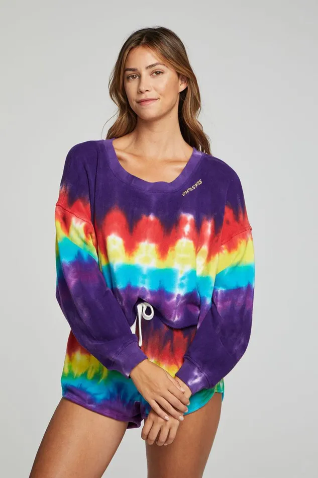 Womens Chaser Brand Tops Zodiac Pullover