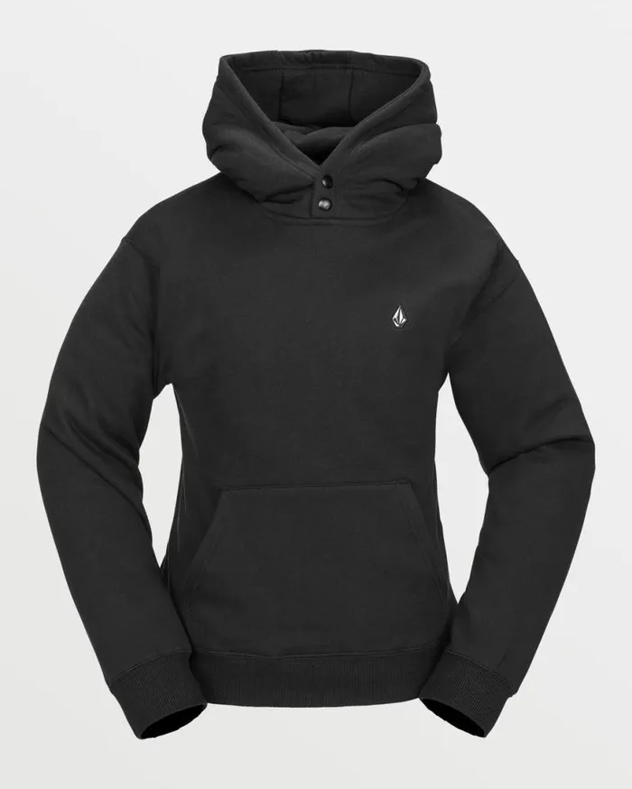 Womens Costus Pullover Fleece 8211 Black Womens Volcom Layering
