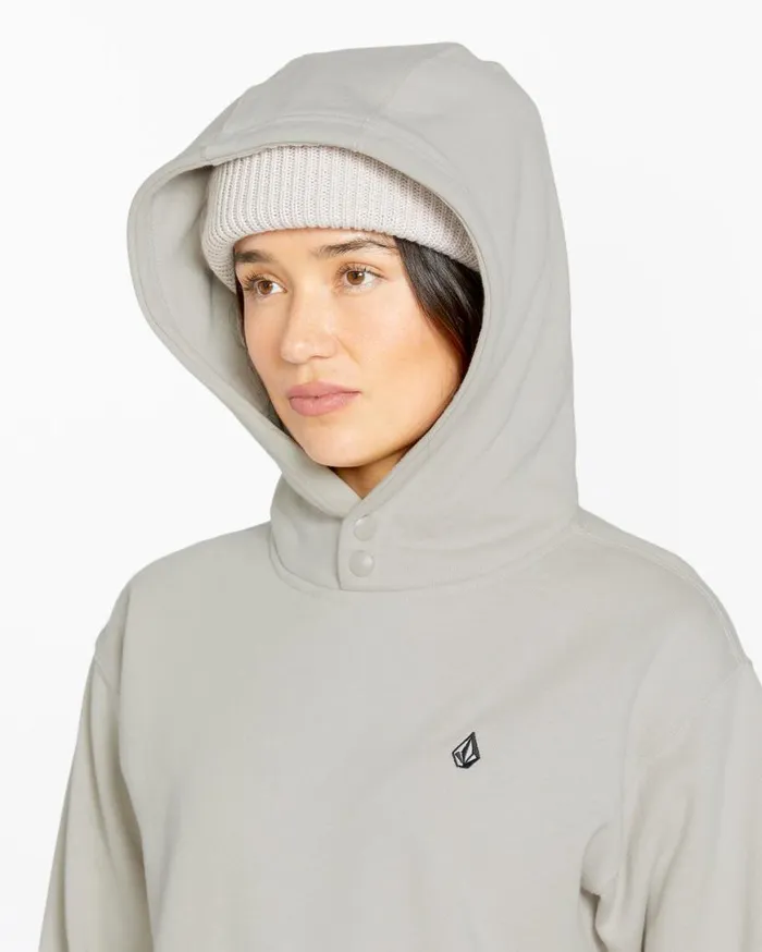 Womens Costus Pullover Fleece 8211 Stone Womens Volcom Hiking