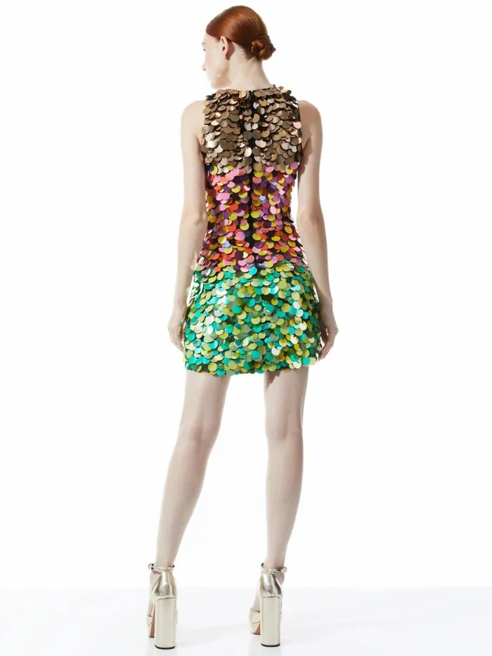 Womens Dresses Alice Olivia Clyde Embellished Shift Dress Multi
