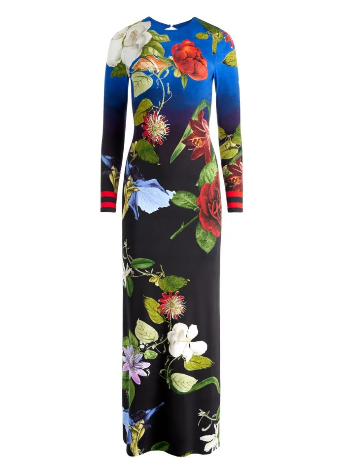 Womens Dresses Alice Olivia Delora Open Back Maxi Dress Lunch Date