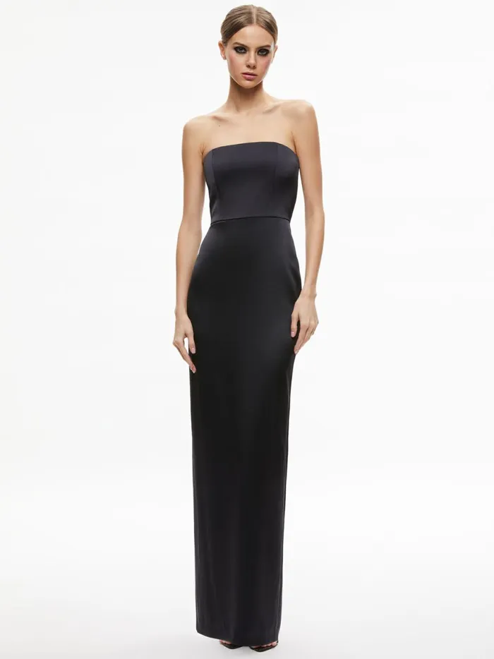 Womens Dresses Alice Olivia Doreen Strapless Maxi Dress Black