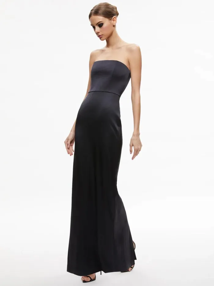 Womens Dresses Alice Olivia Doreen Strapless Maxi Dress Black