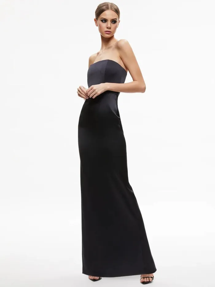 Womens Dresses Alice Olivia Doreen Strapless Maxi Dress Black