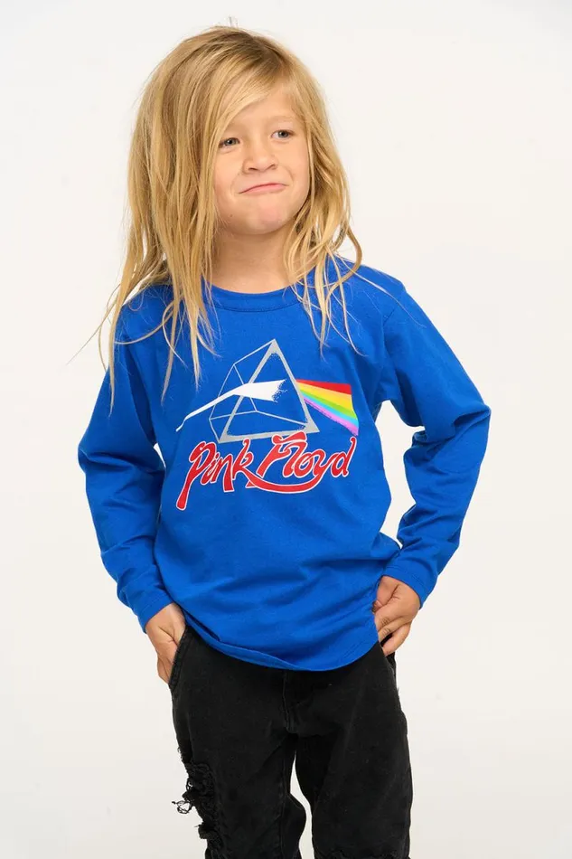 WomensKids Chaser Brand Music Pink Floyd Dark Side Of The Moon Long Sleeve Tee