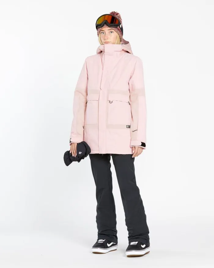 Womens Larx 2L Tds Infrared Parka 8211 Adobe Rose Womens Volcom Jackets