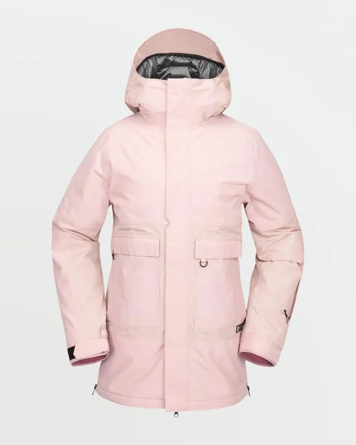 Womens Larx 2L Tds Infrared Parka 8211 Adobe Rose Womens Volcom Jackets