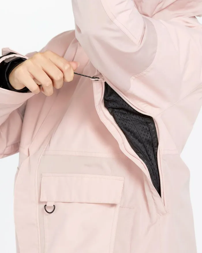 Womens Larx 2L Tds Infrared Parka 8211 Adobe Rose Womens Volcom Jackets