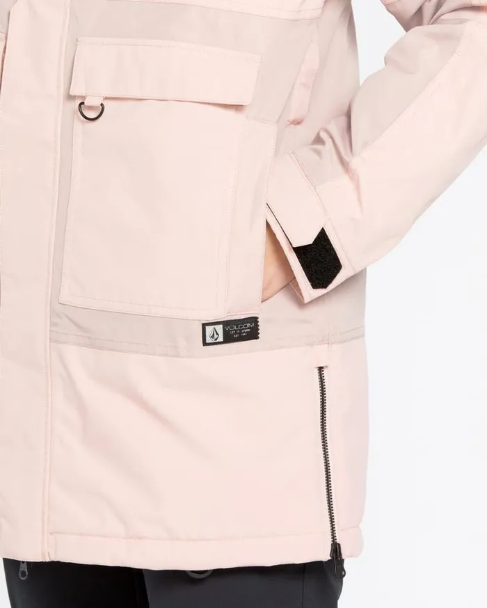 Womens Larx 2L Tds Infrared Parka 8211 Adobe Rose Womens Volcom Jackets