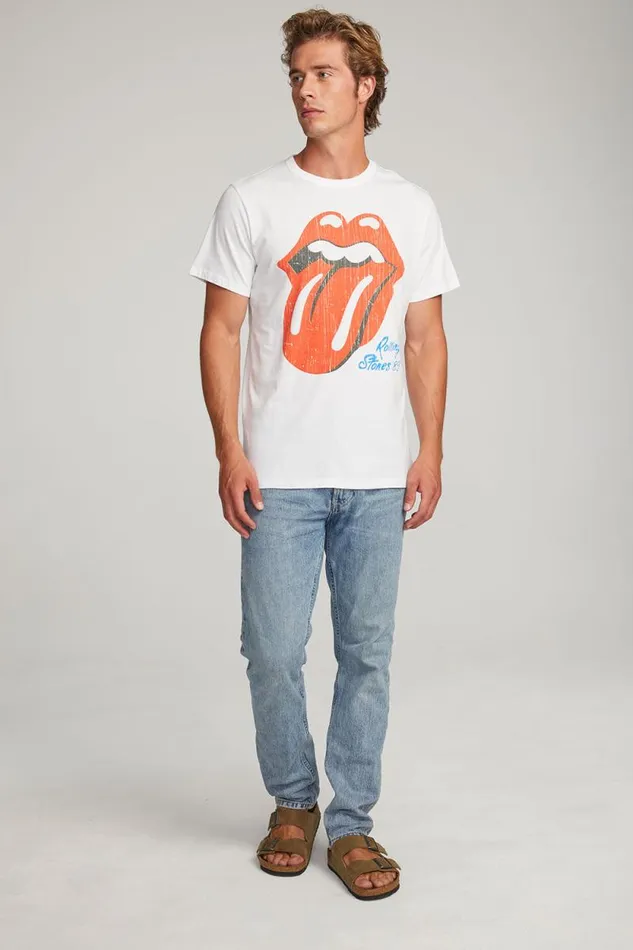 WomensMens Chaser Brand Music Rolling Stones Steel Wheels Tour Mens Tee