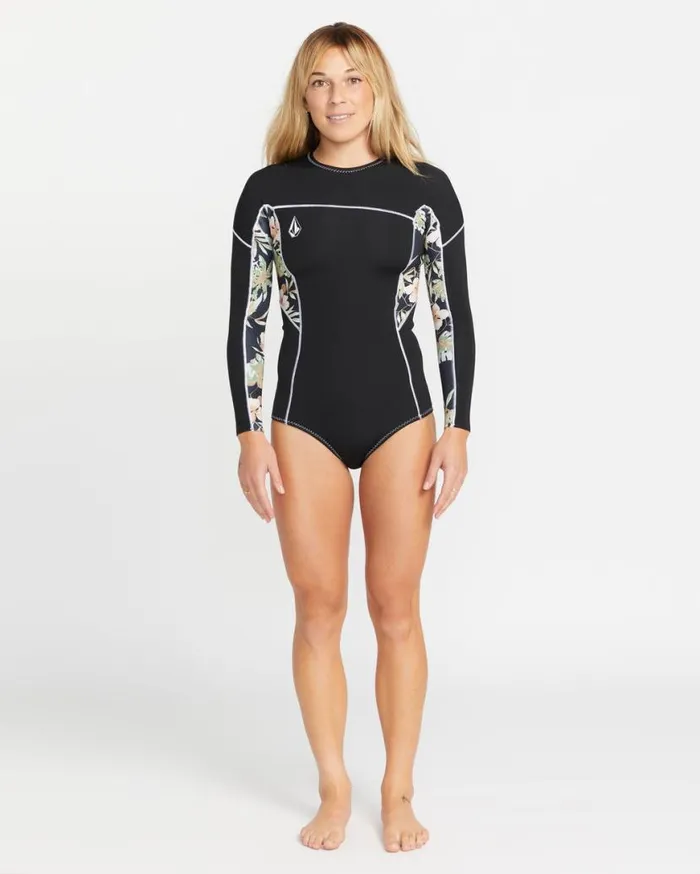 Womens Modulator 1mm Long Sleeve Back Zip Wetsuit 8211 Black Womens Volcom Swim Womens Modulator 1mm Long Sleeve Back Zip Wetsuit 8211 Black Womens Volcom Swim