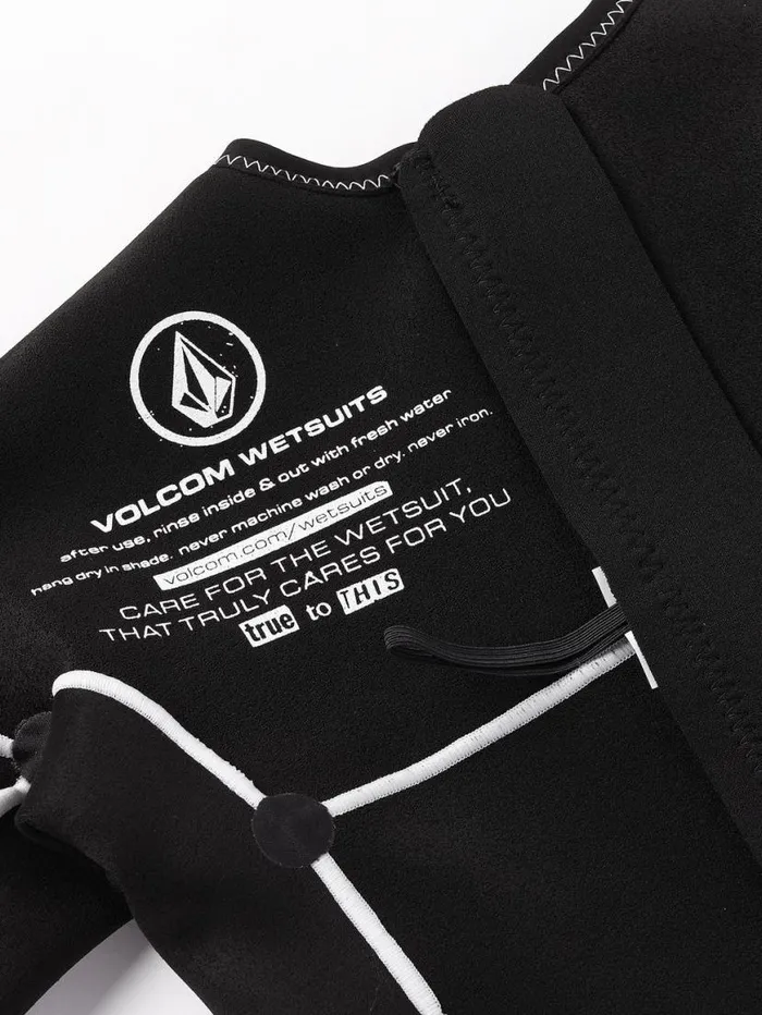 Womens Modulator 1mm Long Sleeve Back Zip Wetsuit 8211 Black Womens Volcom Swim