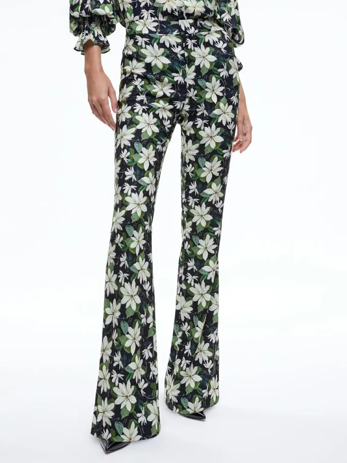 Womens Pants Alice Olivia Olivia Bootcut Pant Moonlight Floral
