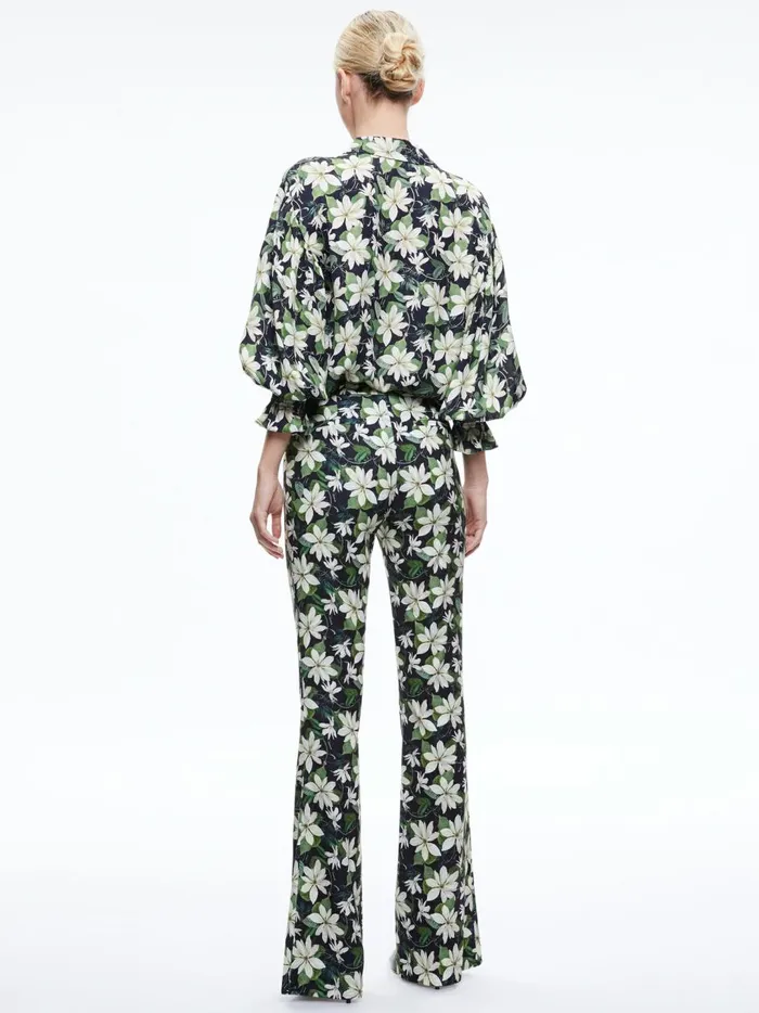 Womens Pants Alice Olivia Olivia Bootcut Pant Moonlight Floral