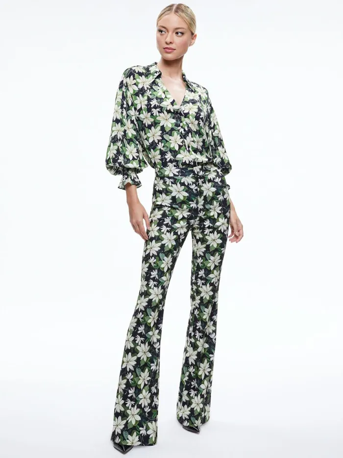 Womens Pants Alice Olivia Olivia Bootcut Pant Moonlight Floral