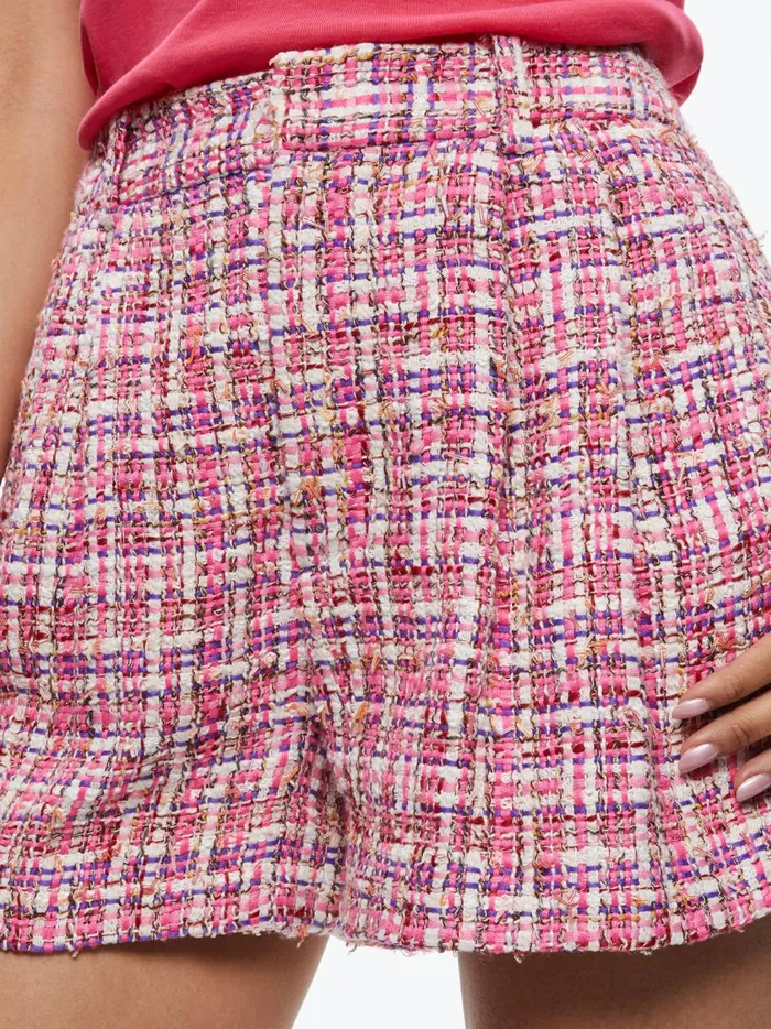 Womens Shorts Alice Olivia Conry Pleated Short Candy Multi
