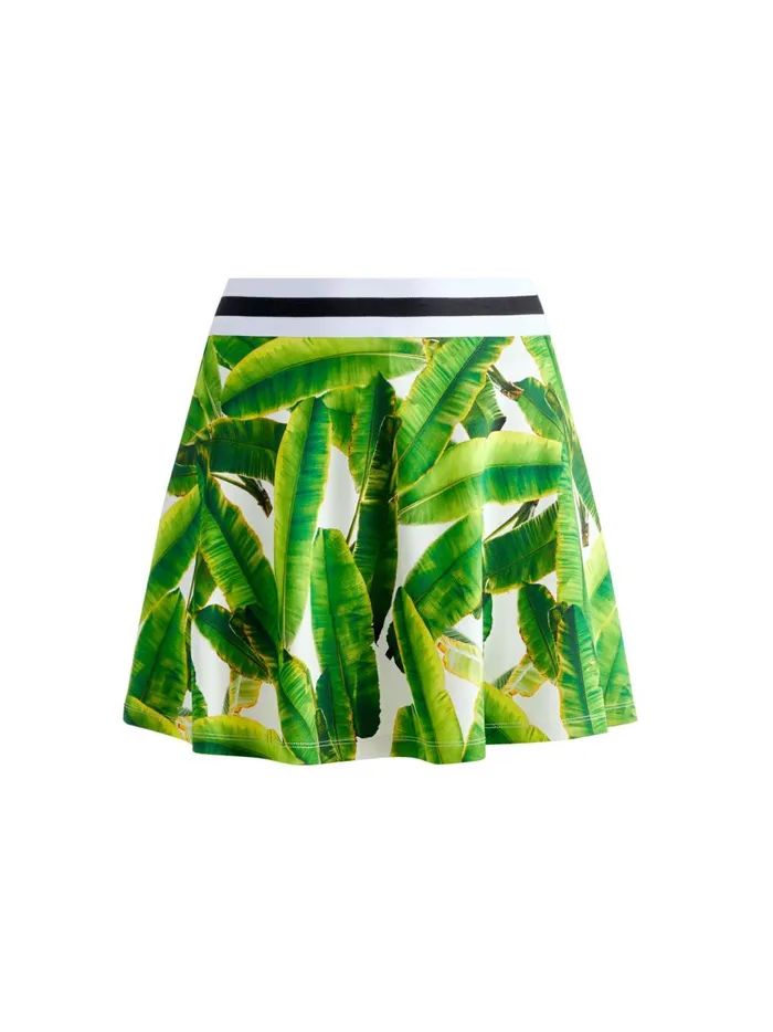 Womens Skirts Alice Olivia Blaise Pickleball Mini Skort Sun Palm Off White