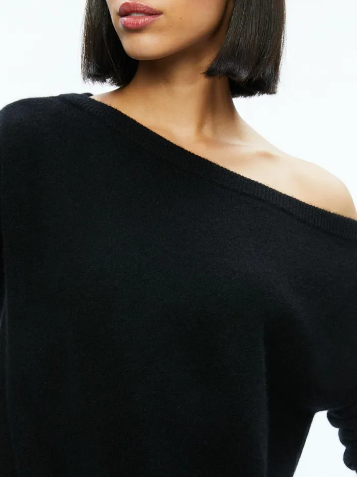 Womens Sweaters Alice Olivia Sherrell Pullover Black