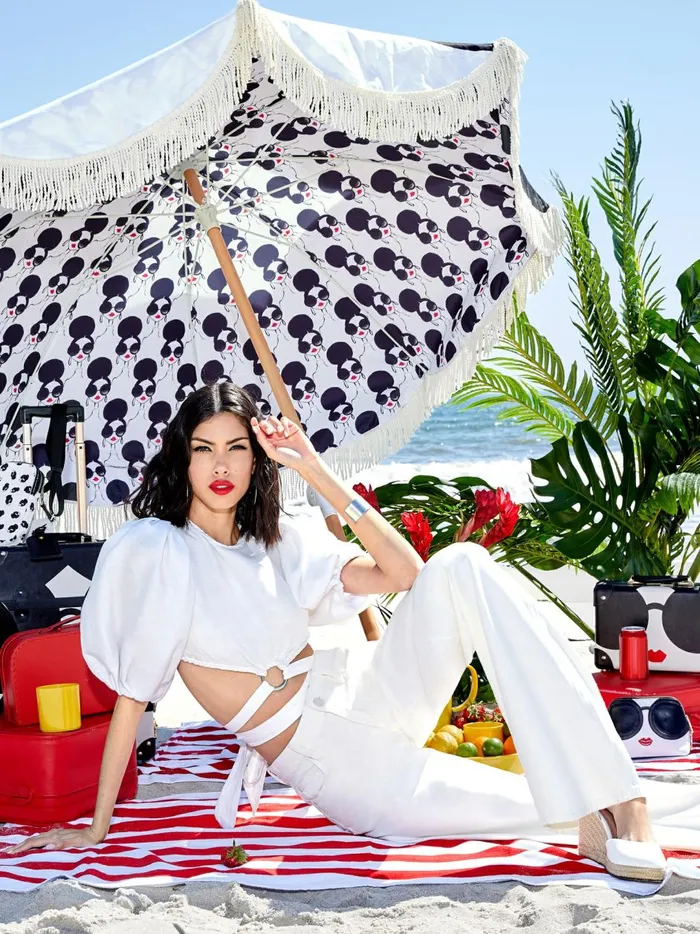 Womens Tops Alice Olivia Colette Tie Puff Sleeve Crop Top White