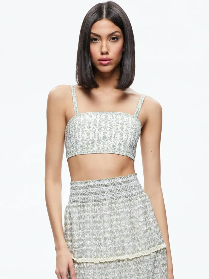 Womens Tops Alice Olivia Sasha Bandeau Bra Top Republic Geo