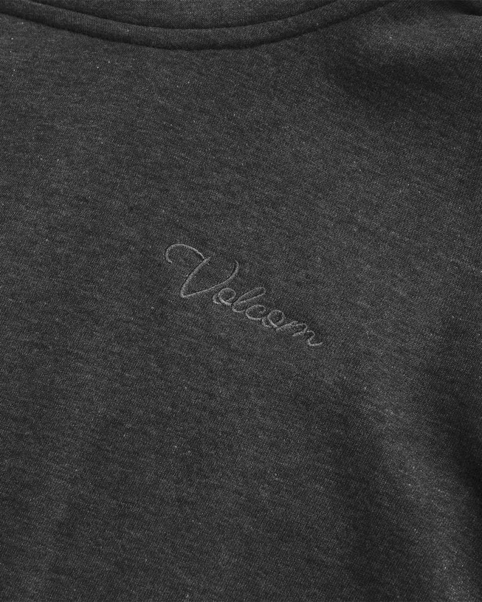 Womens Tower Pullover Fleece 8211 Black Womens Volcom Hiking