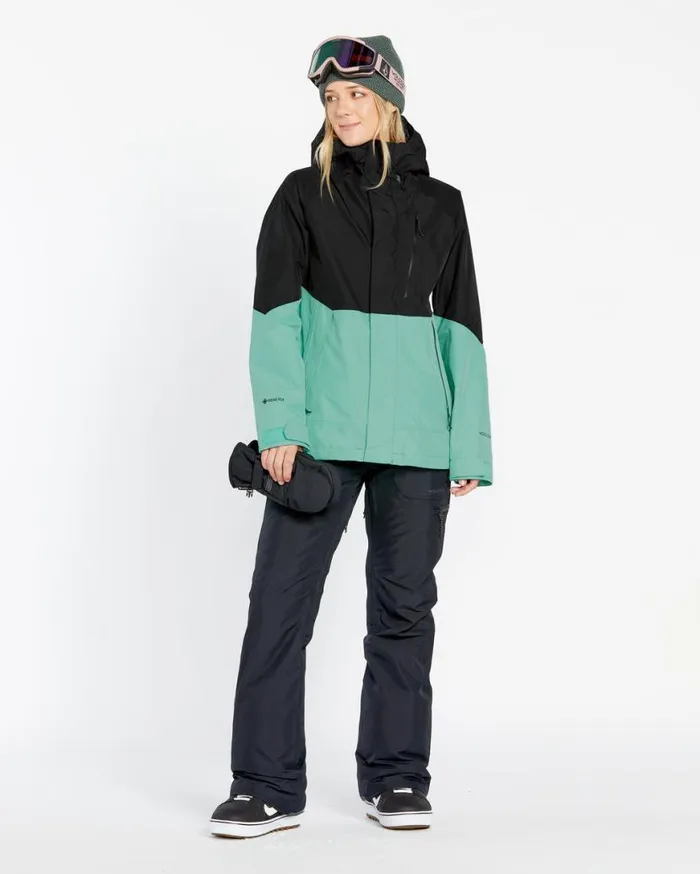 Womens VCo Aris GoreTex Jacket 8211 Wasabi Womens Volcom Jackets