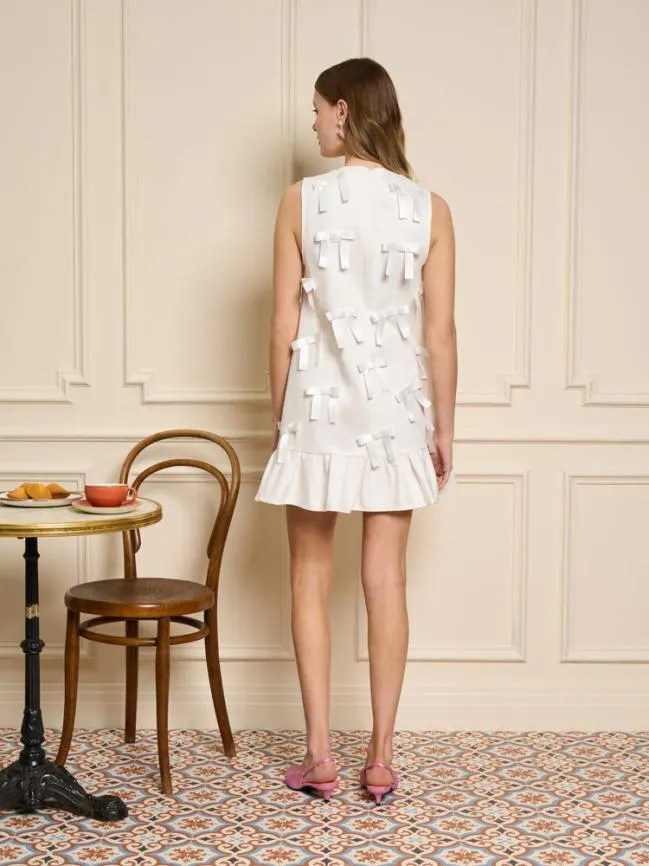Womenswear Bloom Bow Mini Dress Snow White Sister Jane