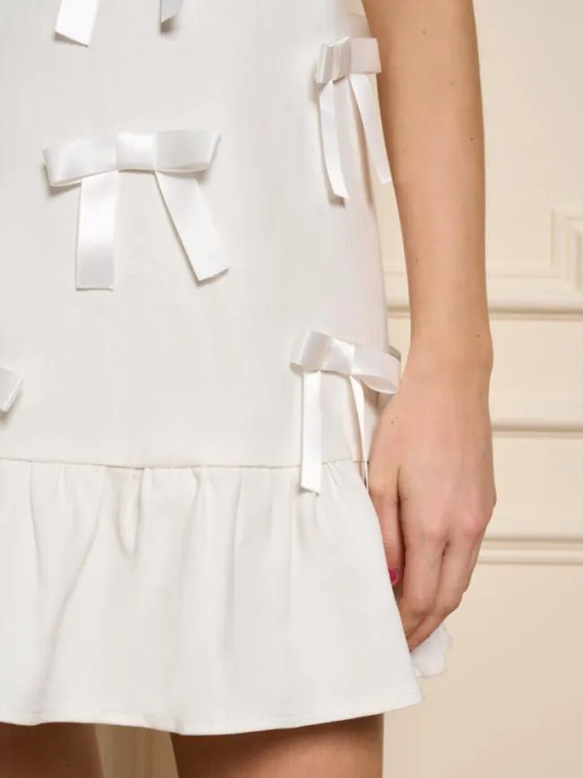 Womenswear Bloom Bow Mini Dress Snow White Sister Jane