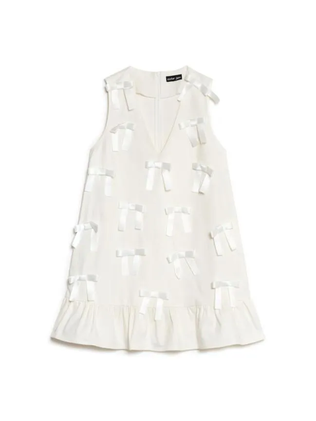 Womenswear Bloom Bow Mini Dress Snow White Sister Jane