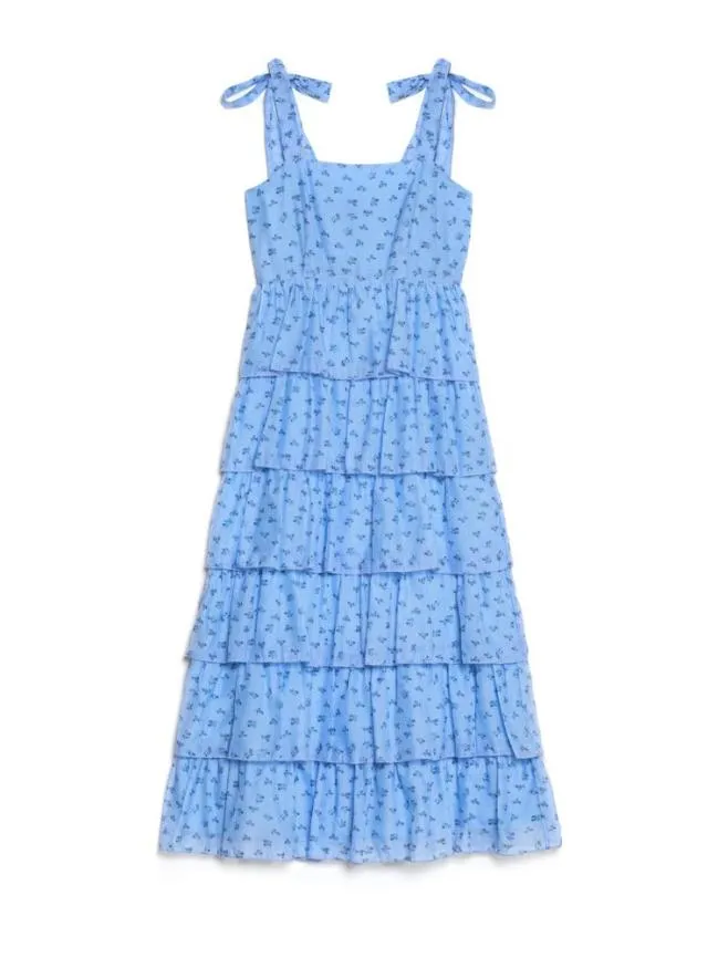Womenswear DREAM Esme Tiered Ruffle Dress Cornflower Blue Sister Jane Womenswear DREAM Esme Tiered Ruffle Dress Cornflower Blue Sister Jane