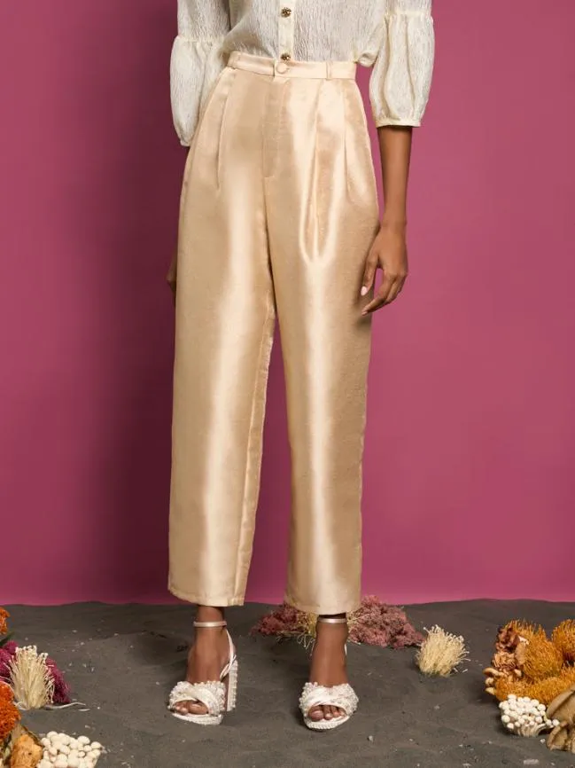 Womenswear DREAM Mariana Peg Trousers Gold Sister Jane