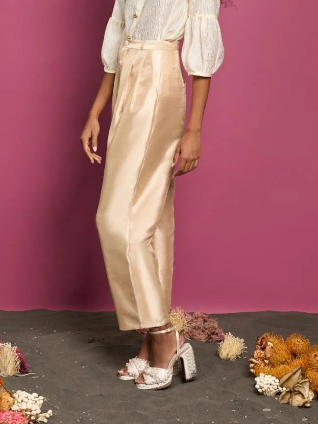 Womenswear DREAM Mariana Peg Trousers Gold Sister Jane Womenswear DREAM Mariana Peg Trousers Gold Sister Jane