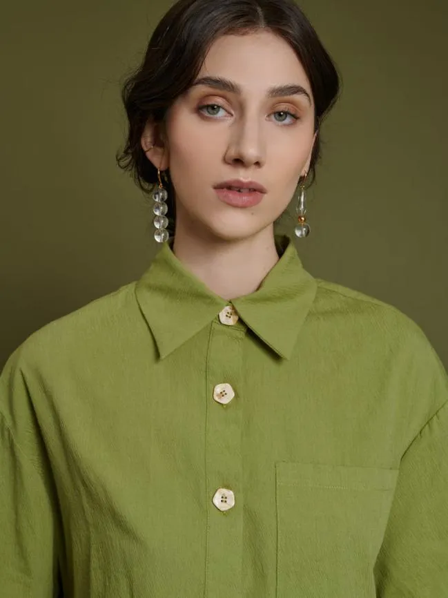 Womenswear Ghospell Gina High Low Top Moss Green Sister Jane Womenswear Ghospell Gina High Low Top Moss Green Sister Jane