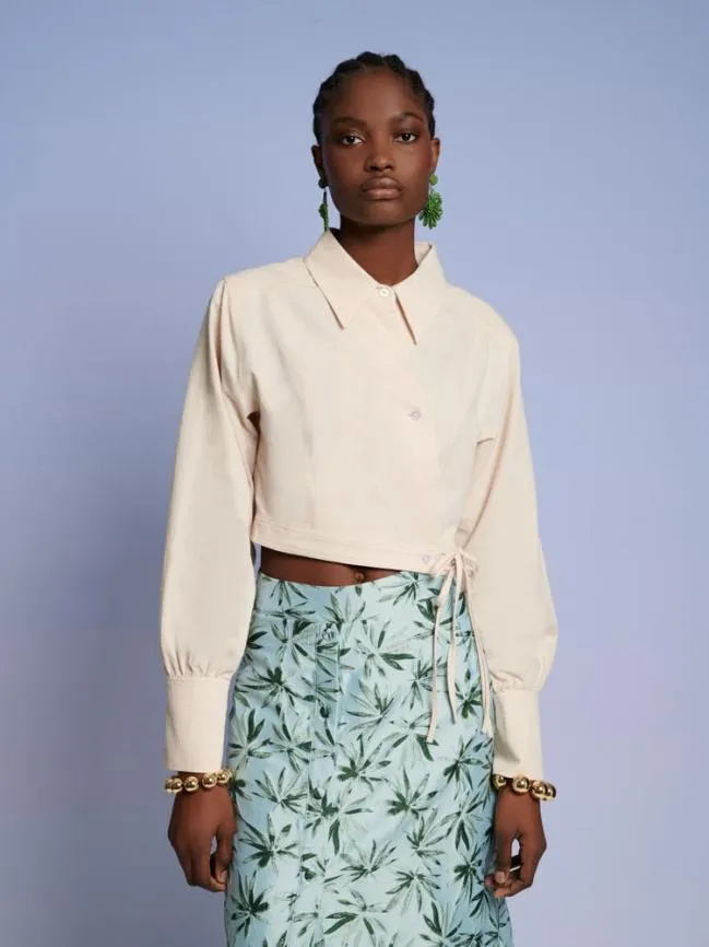 Womenswear Ghospell Hester Wrap Top Champagne Cream Sister Jane