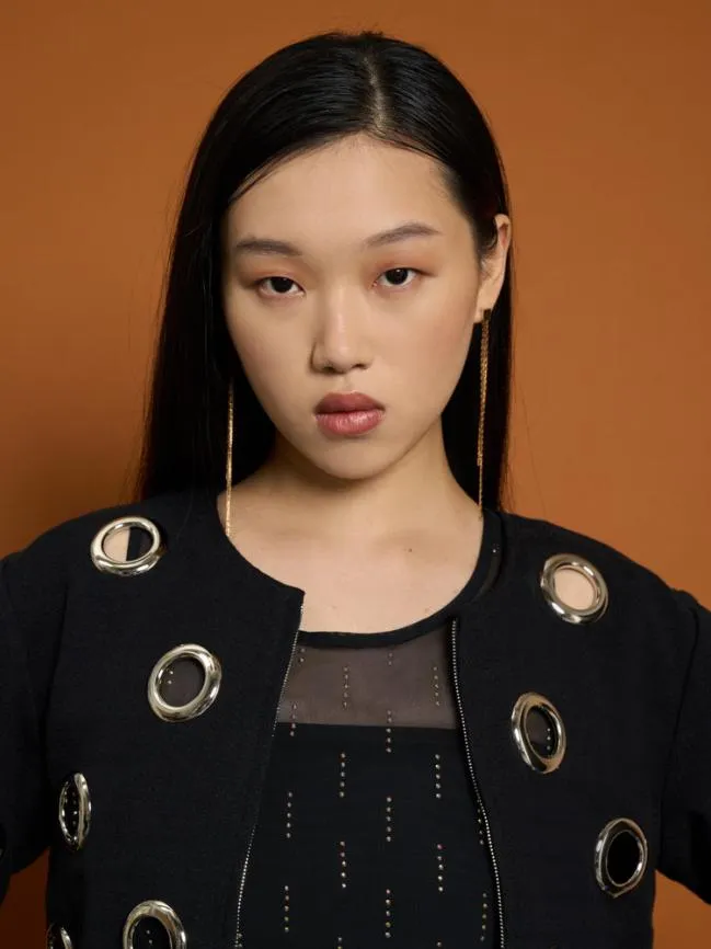 Womenswear Ghospell Moira Eyelet Jacket Black Ink Sister Jane Womenswear Ghospell Moira Eyelet Jacket Black Ink Sister Jane