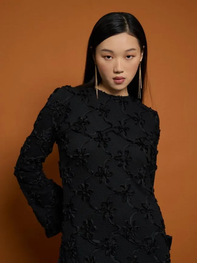 Womenswear Ghospell Mylah Midi Lace Dress Black Ink Sister Jane Womenswear Ghospell Mylah Midi Lace Dress Black Ink Sister Jane