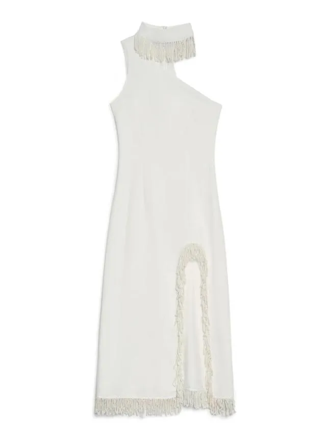 Womenswear Ghospell Simone Fringe Dress Pearled White Sister Jane Womenswear Ghospell Simone Fringe Dress Pearled White Sister Jane