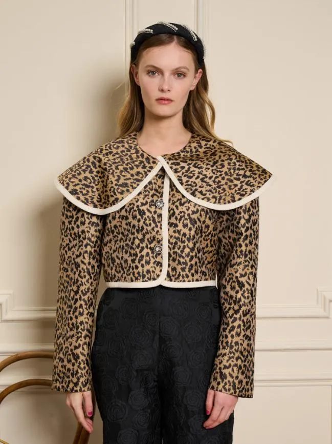 Womenswear Leonie Jacquard Jacket Leopard Sister Jane