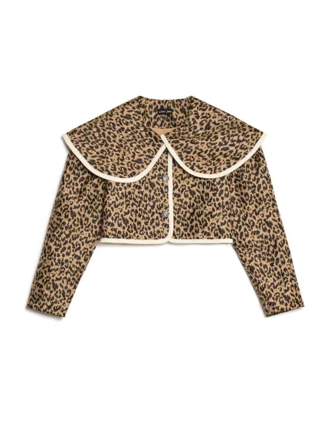 Womenswear Leonie Jacquard Jacket Leopard Sister Jane Womenswear Leonie Jacquard Jacket Leopard Sister Jane