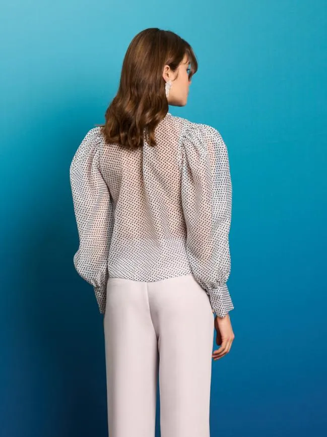 Womenswear Penny Scallop Blouse Spot White Sister Jane Womenswear Penny Scallop Blouse Spot White Sister Jane