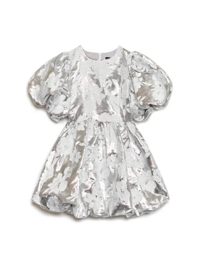 Womenswear Silver Sweeper Jacquard Dress Silver Sister Jane Womenswear Silver Sweeper Jacquard Dress Silver Sister Jane