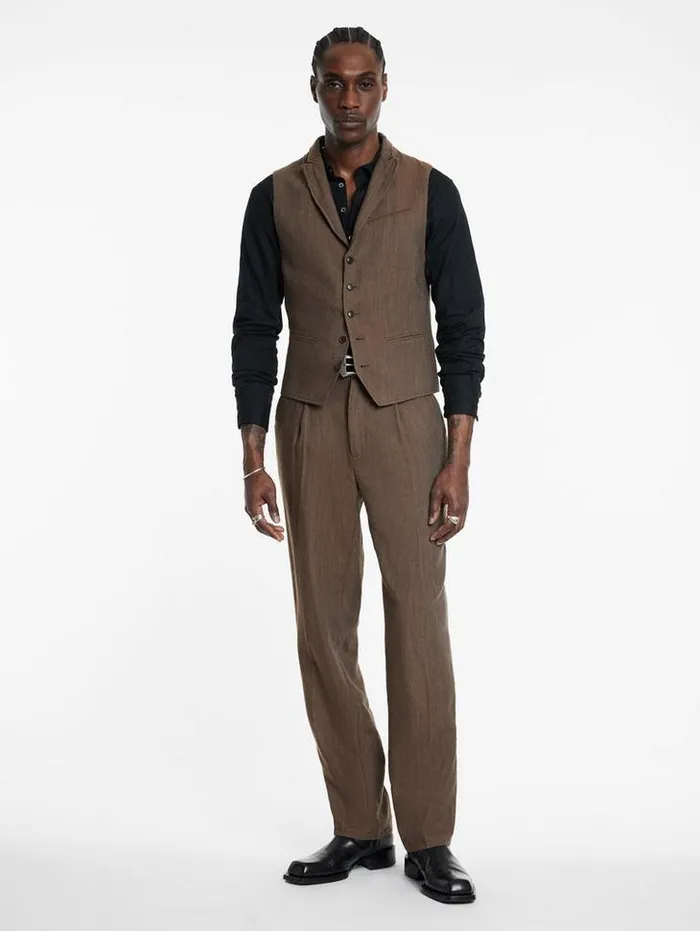 WOODWARD VEST Chamois Men John Varvatos Suit Jackets