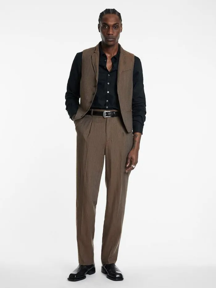 WOODWARD VEST Chamois Men John Varvatos Suit Jackets
