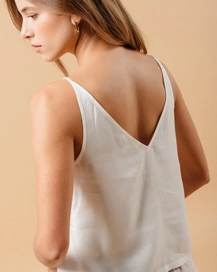 WOVEN TOP ECRU MANDY Shop Grace and Mila Caracos