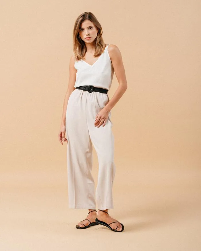 WOVEN TOP ECRU MANDY Shop Grace and Mila Caracos