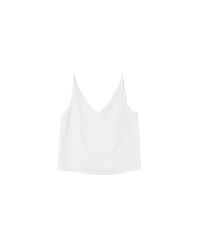WOVEN TOP ECRU MANDY Shop Grace and Mila Caracos