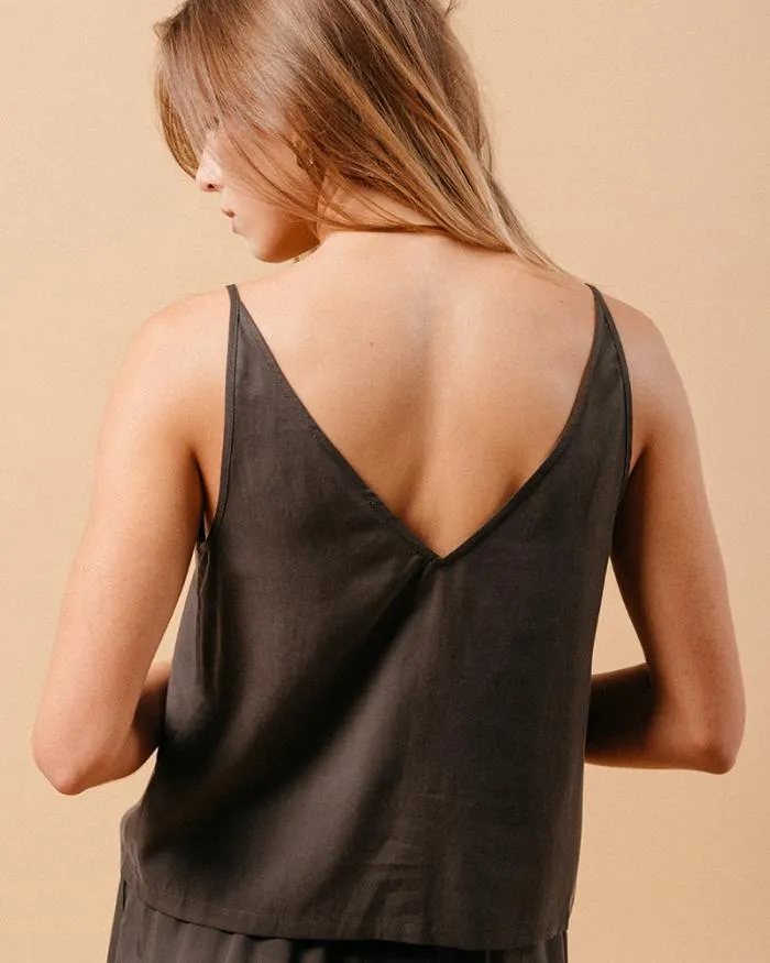 WOVEN TOP KAKI MANDY Shop Grace and Mila Caracos