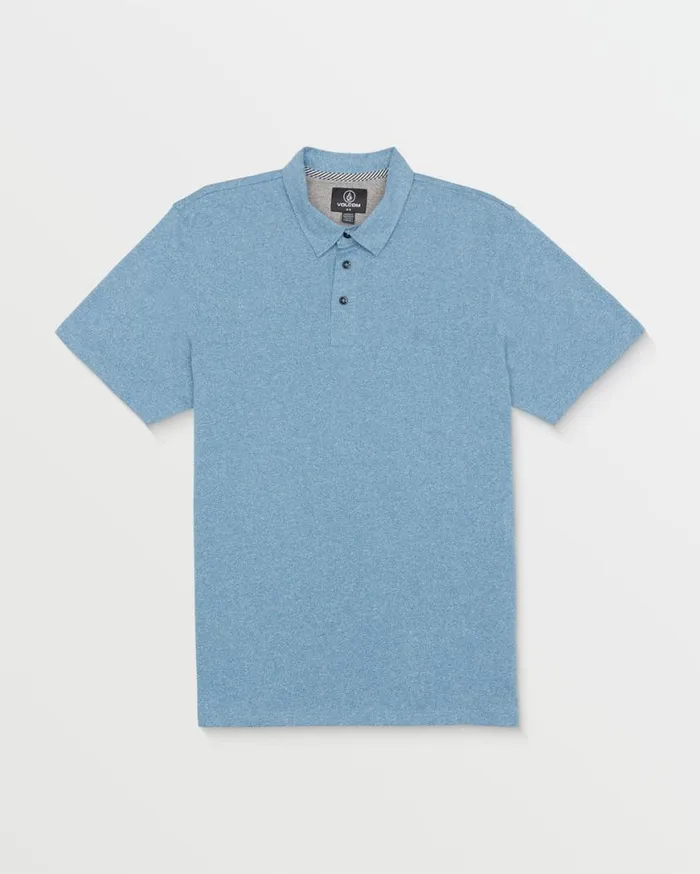 Wowzer Polo Short Sleeve Shirt 8211 Blue Rinse Mens Volcom Shirts and Flannels Wowzer Polo Short Sleeve Shirt 8211 Blue Rinse Mens Volcom Shirts and Flannels