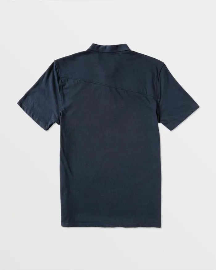 Wowzer Polo Short Sleeve Shirt 8211 Navy Mens Volcom Golf