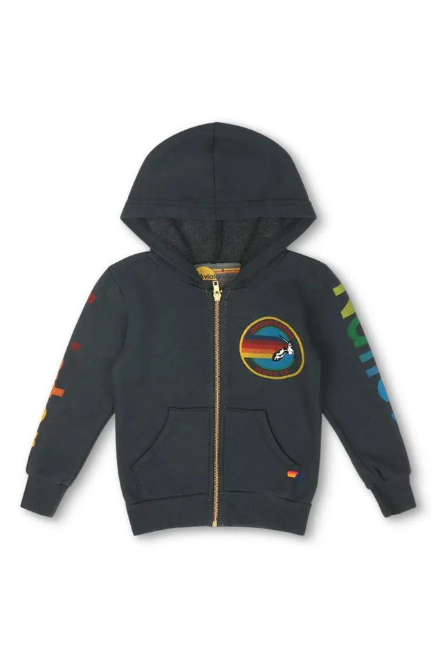 Zip Hoodie 8211 Charcoal Kids Aviator Nation Hoodies